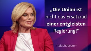 Neuwahlen im Februar Julia Klöckner CDU und Hubertus Heil SPD diskutieren  maischberger [upl. by Htebazie]