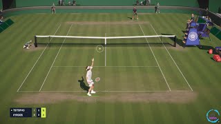 TIEBREAK gameplay  Stefanos Tsitsipas vs Nick Kyrgios  Wimbledon  Different camera angles PC [upl. by Jeggar]