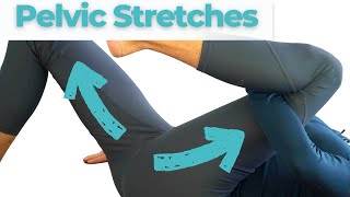 4 Pelvic Floor Stretches that Relax TIGHT Pelvic Floor Muscles  PHYSIO Beginners Routine [upl. by Eiramadnil]