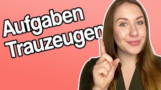 Trauzeugen Funktion und Aufgaben von Trauzeugen  Carina Maikranz [upl. by Rawden]