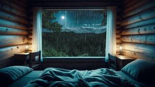 NATURAL RAIN Thunder Sounds for Sleeping Rainstorm Forest rain sounds and thunder for sleep night [upl. by Huesman]