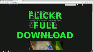 Flickr photo download to PC [upl. by Lilah407]