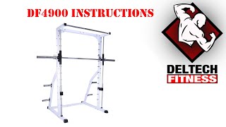 DF4900 Smith Machine Assembly Instructions by Deltech Fitness [upl. by Imoan]