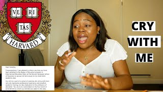 Opening my HARVARD acceptance letter LIVE REACTION eMOTIONAL [upl. by Ahsiekin599]