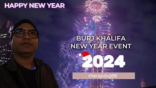 BURJ KHALIFA NEW YEAR EVENT 2024 EP6 therajvlog96 [upl. by Enileuqkcaj]