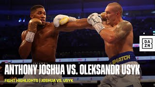 FIGHT HIGHLIGHTS  Anthony Joshua vs Oleksandr Usyk [upl. by Onek]