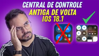 Descubra como CUSTOMIZAR sua CENTRAL DE CONTROLE no iPhone  iOS 181 [upl. by Ahtnamys]