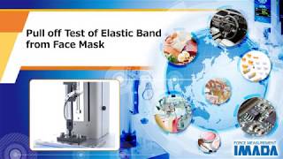 Pull off test of elastic band from face mask [upl. by Johny96]