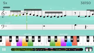 Delibes Flower Duet  Yousician Weekly Challenge  Piano Sheet Mode [upl. by Fifine]