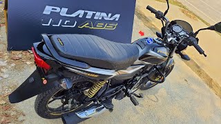 2023 Bajaj Platina 110 ABS E20 Detailed Review  New Updates I All Colours I Mileage I On Road Price [upl. by Ainitsirk]