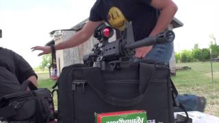 Shooting the Sig Sauer M400 Enhanced AR with bump fire [upl. by Marcin596]