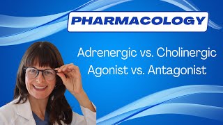 Pharmacology Adrenergic vs Cholinergic Agonists vs Antagonists pharmacology nursing [upl. by Nodnart]