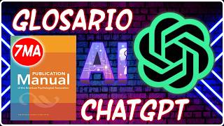 🧑‍🎓Como Crear un GLOSARIO en Word con CHATGPT Normas APA 7ma EDICIÓN [upl. by Yeung]