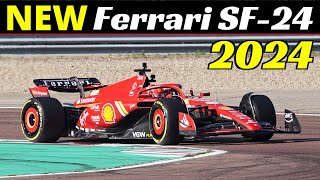 NEW Ferrari SF24 F1 Car Unveiling  First Time at Fiorano  Leclerc amp Sainz  February 13th 2024 [upl. by Nera]