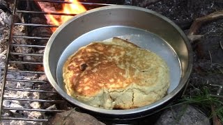 Bushcraft Baking Bannock Bread [upl. by Grimona]