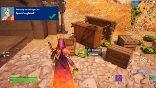 Fortnite  Destroy A Cabbage Cart Avatar Water Chakra Quests [upl. by Yssim840]