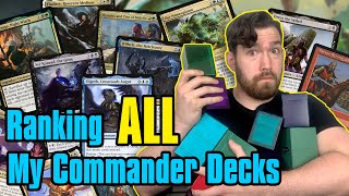 Ranking All My Commander Decks By How Often I Play Them  Magic the Gathering [upl. by Leilah]