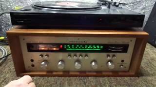 DEMO OF VINTAGE MARANTZ 24 PREAMP AMFM STEREO TUNER CONSOLE FOR SALE [upl. by Notgnirrac]