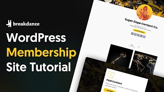 How To Build A WordPress Membership Site With No Membership Plugins [upl. by Constantia]