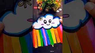 Easy kids paper craft🌈☁️😨shorts trending viralvideo funny story art craft diy comedy kids [upl. by Cyndia]