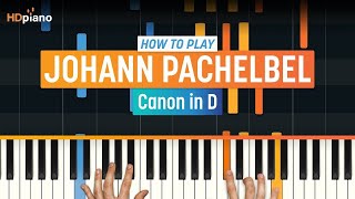 How to Play quotCanon in Dquot by Johann Pachelbel  HDpiano Part 1 Piano Tutorial [upl. by Mook]