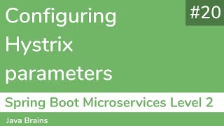 20 Configuring Hystrix parameters  Spring Boot Microservices Level 2 [upl. by Arekat]