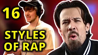 QUADECA 16 STYLES OF RAP REACTION [upl. by Etnohc]