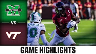 Marshall vs Virginia Tech Game Highlights  2024 ACC Football [upl. by Matty]