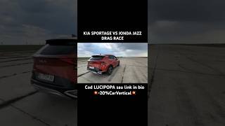 KIA SPORTAGE VS HONDA JAZZ DRAG RACE [upl. by Lerred]