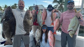 Grouper Season 2022 Bottom Fishing in Key Largo Florida Keys Fishing [upl. by Ylime]