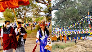 Kyabje Garab Rinpoche arrived at the retreat place in ceremonial reception  Buddhism  Buddha [upl. by Sella]