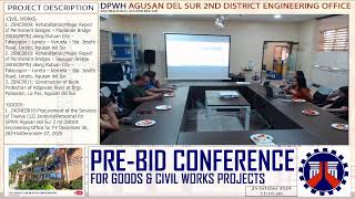 Procurement Livestream for DPWH Agusan del Sur 2nd DEO on October 25 2024 [upl. by Anerroc]