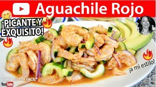 CÓMO HACER AGUACHILE ROJO  estilo Vicky Receta Facil [upl. by Llehsyar]