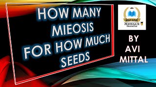 How Many Meiosis Will Be Required For How Much Seeds trick  Avi Mittal  Mittals Education Point [upl. by Aicened]