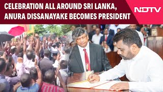 Sri Lanka News  Celebration All Around Sri Lanka Anura Dissanayake Becomes Ninth President [upl. by Vaden]