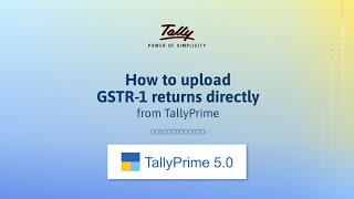 How to Upload GSTR1 Returns Directly from TallyPrime Hindi  TallyHelp [upl. by Lavine472]