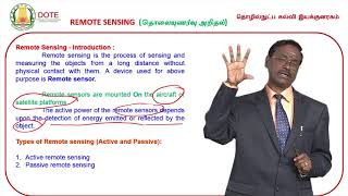 Unit 3 Lecture 14 Remote Sensing [upl. by Daberath]