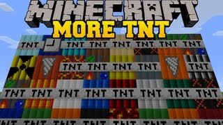 Minecraft MORE TNT MOD 35 TNT EXPLOSIVES AND DYNAMITE TOO MUCH TNT Mod Showcase [upl. by Sugar797]