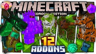 😱Los 12 MEJORES ADDONSMODS SURVIVAL para MINECRAFT PE 120 a 12050  MODS MINECRAFT PE 12050 [upl. by Hseham]