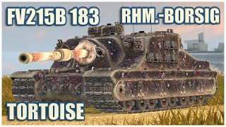 FV215b 183 RhmBorsig amp Tortoise • WoT Blitz Gameplay [upl. by Cila]