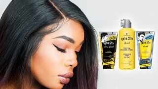 HOW TO USE GOT2B GLUED GEL FOR LACE FRONT WIGS  BeautyandMarie [upl. by Eidarb664]