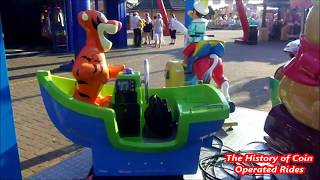 2000s Coin Operated Boat Kiddie Ride  Disney Tigger [upl. by Nohtanhoj]