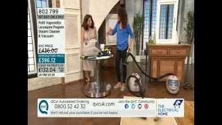 Polti Vaporetto Lecoaspira Steam Cleaner amp Vacuum Demonstration QVC UK [upl. by Akeimahs]