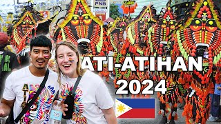 THIS FILIPINO FESTIVAL is CRAZY AtiAtihan 2024 KALIBO AKLAN PHILIPPINES 🇵🇭 [upl. by Analiese]