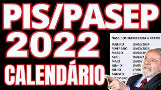 CALENDÃRIO DE SAQUE PISPASEP 2022 LIBERADO PELO GOVERNO  DATAS DE PAGAMENTOS DO ABONO SALARIAL PIS [upl. by Sikorski]