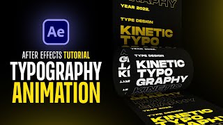 Text Typography Animation in After Effects  No Plugins [upl. by Balch49]