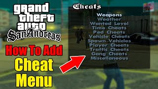 How to Add Cheat Menu in GTA San Andreas PC [upl. by Ahtera]