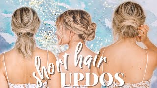 Updo Hairstyles for Short Hair  Kayley Melissa [upl. by Strephon]