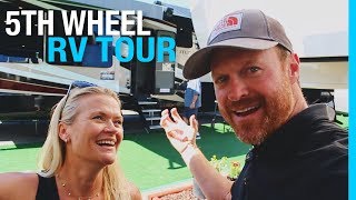 5TH WHEEL amp TOY HAULER RV TOUR RVIA SHOW [upl. by Leirvag]