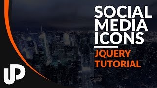 Wie baue ich AWESOME Social Media Icons mit CSS3 und jQuery Tutorial [upl. by Glennis]